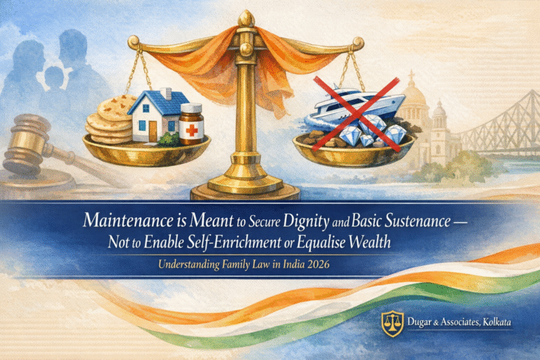 Maintenance is meant to secure dignity and basic sustenance — not to enable self-enrichment or equalise wealth