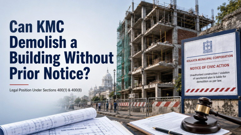 Can KMC Demolish a Building Without Notice?